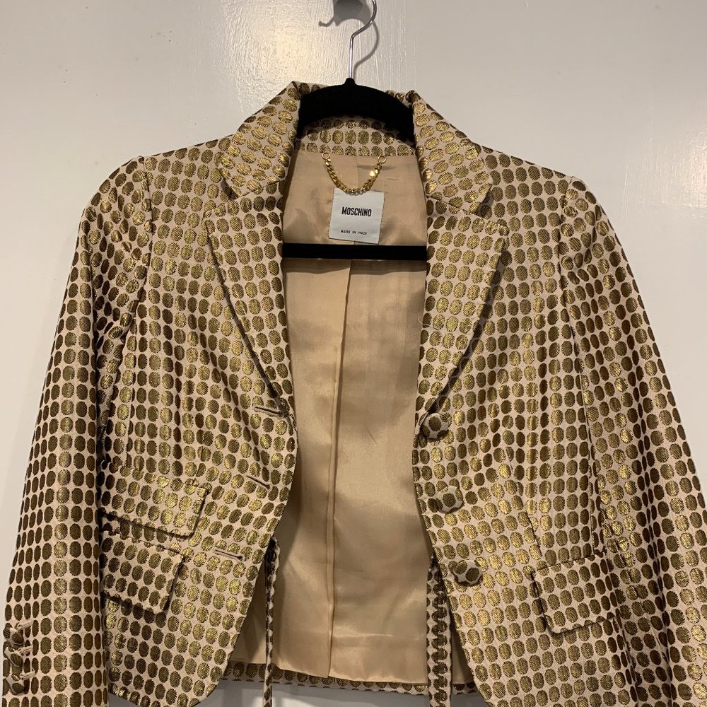 Moschino Gold Blazer